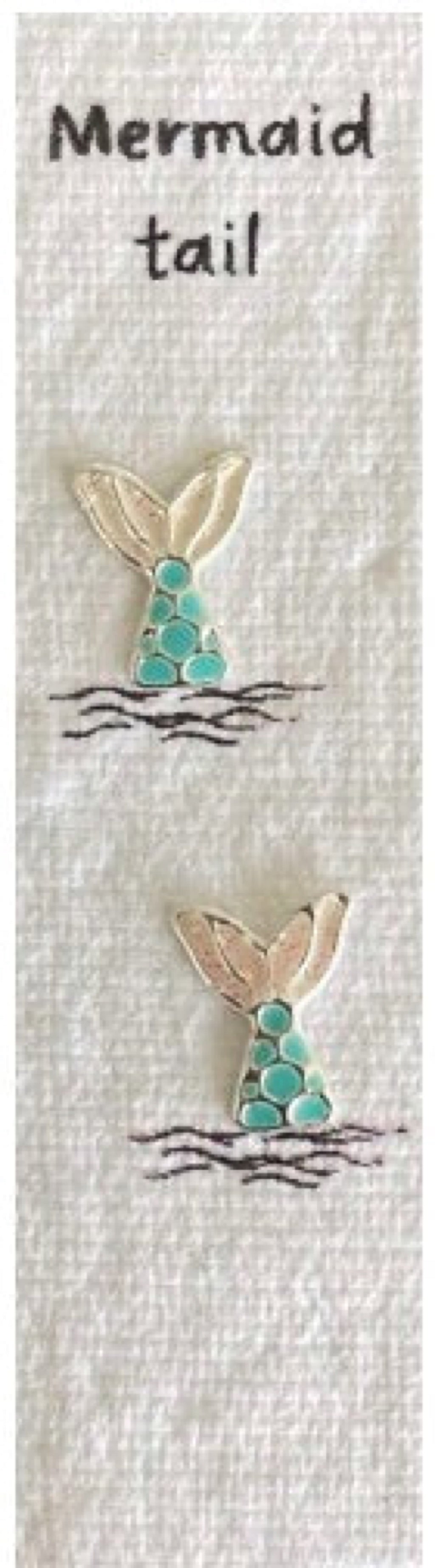 Mermaid Tail - Earrings on seed paper