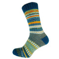 GemJar Teal, Green & Yellow Nordic Socks - UK 7-11