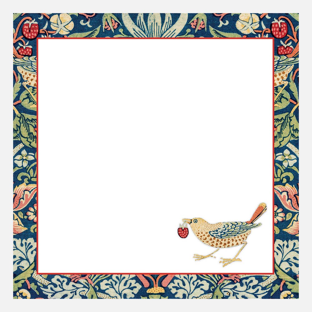 Note Block - William Morris - Strawberry Thief