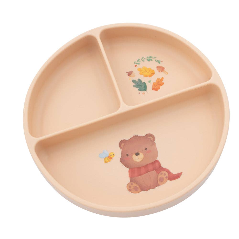 JUMINI Junior Silicone 3-Section Suction Plate