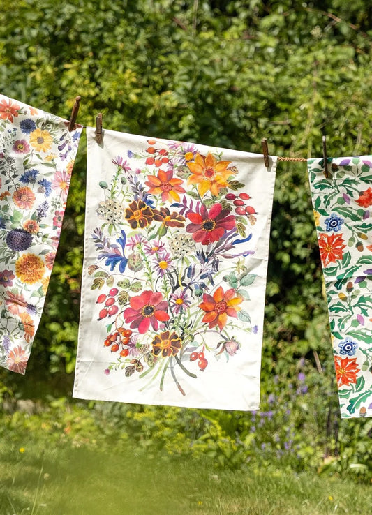 Emma Bridgewater Autumn Flowers Tea Towel