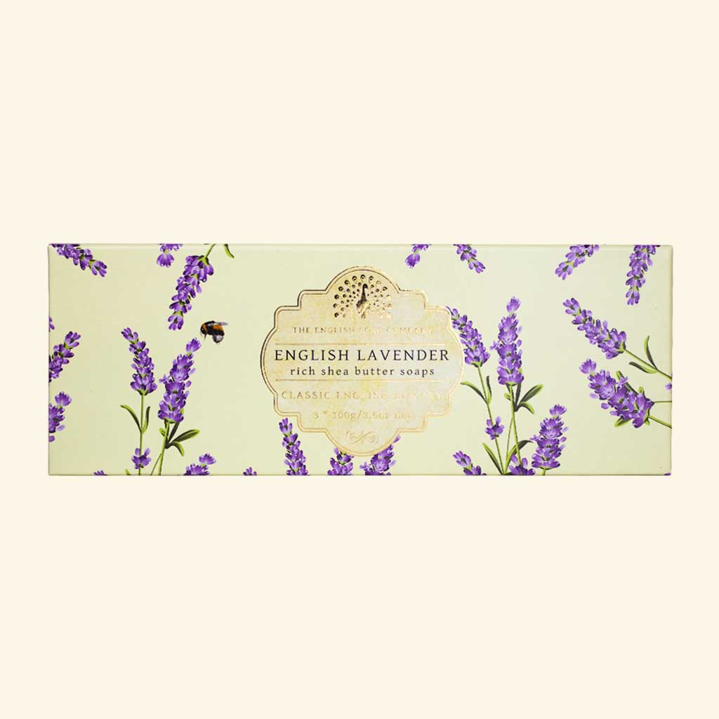 English Lavender Triple Soap Gift Box