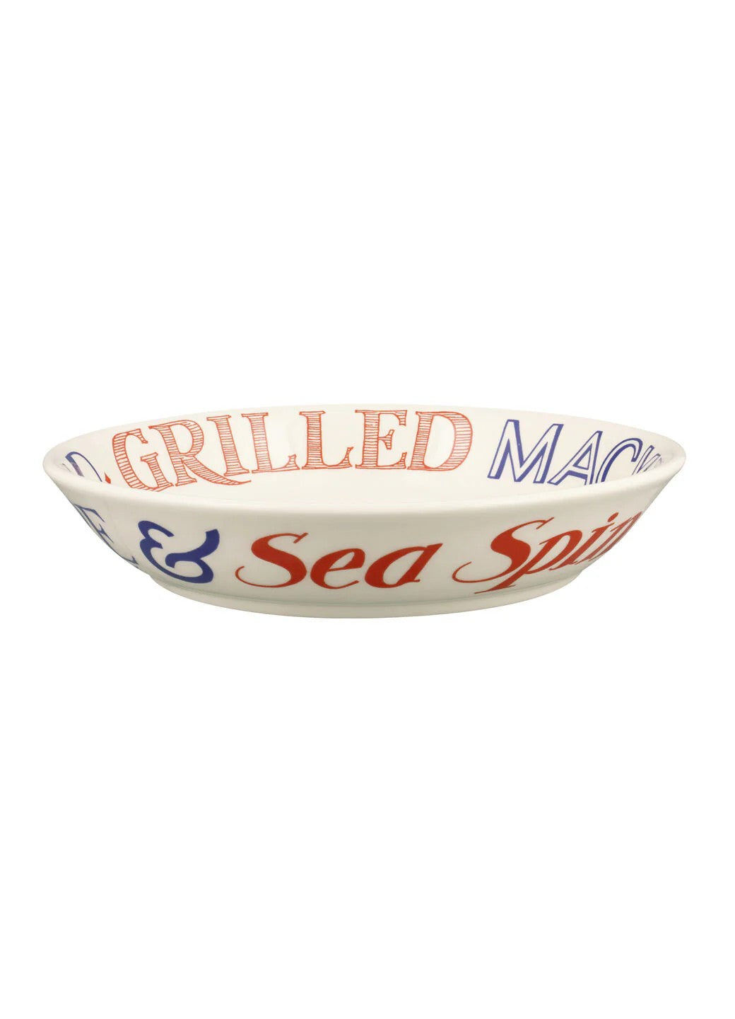 Emma Bridgewater Red & Blue Toast Medium Pasta Bowl