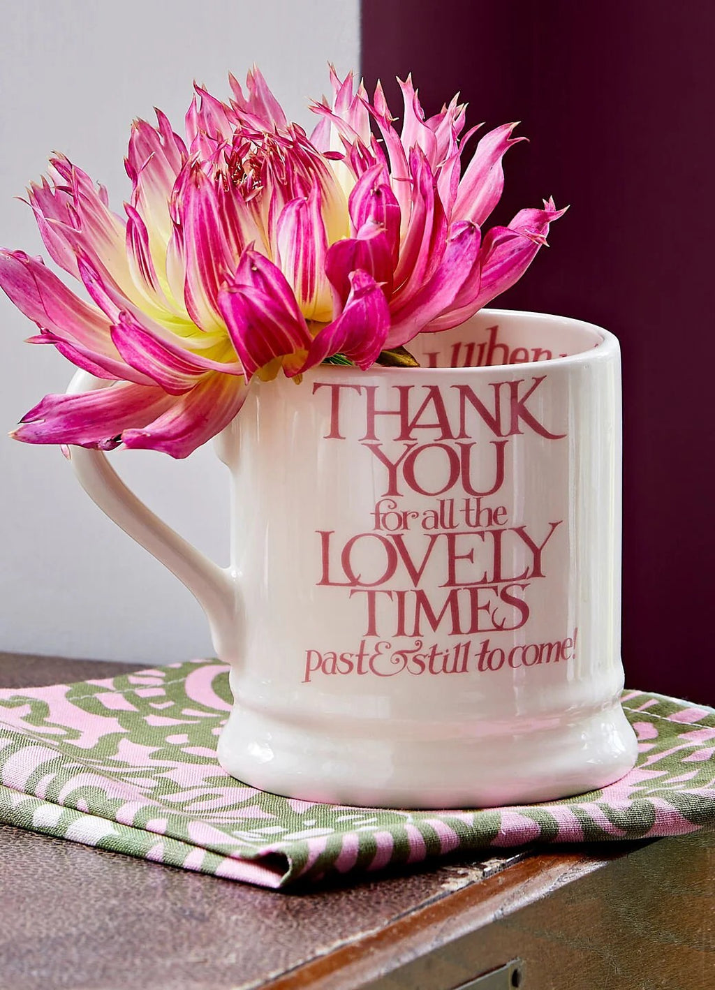 Emma Bridgewater Pink Toast Soul Sisters 1/2 Pint Mug
