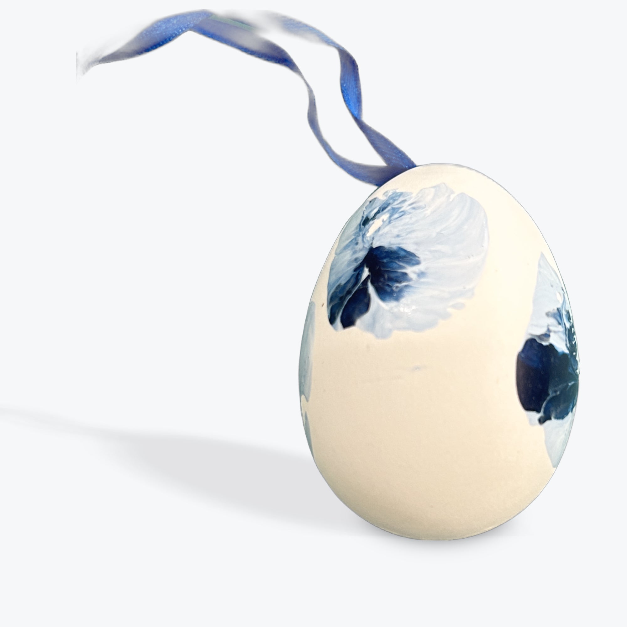 Hanging Easter Egg - Blue Pattern