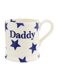 Emma Bridgewater Blue Star Daddy Half Pint Mug