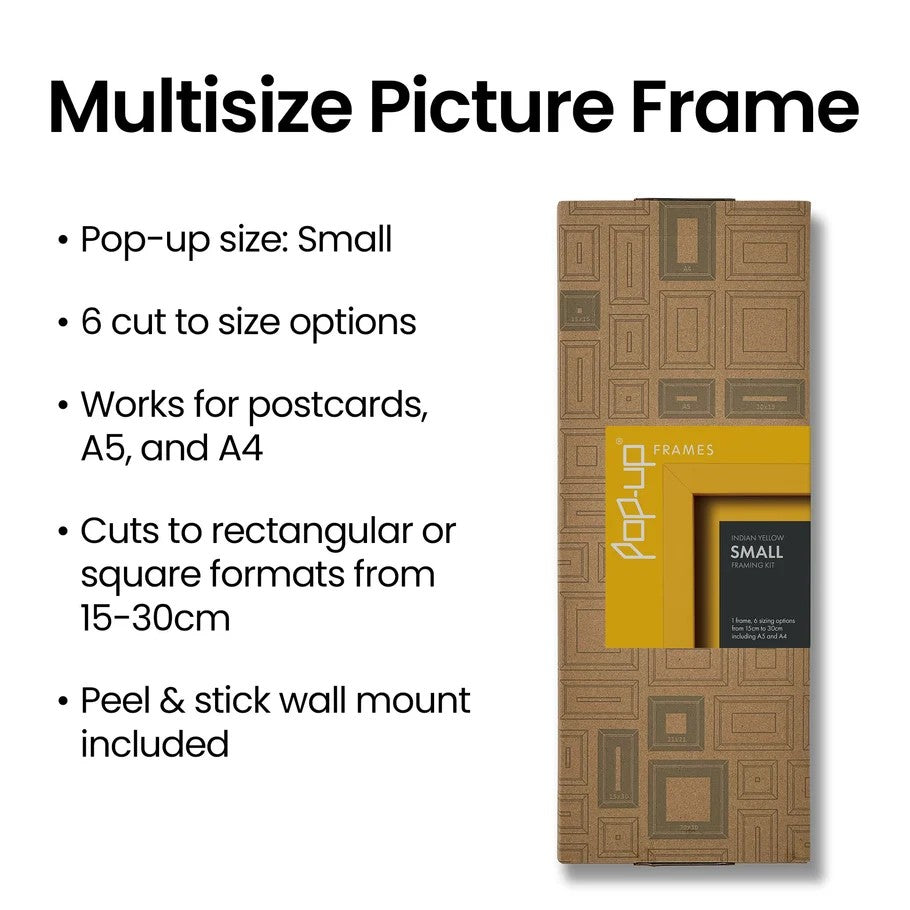 Pop-Up Picture Frame - Customisable Cut-to-Size Wall Frame |15-30cm - Silver