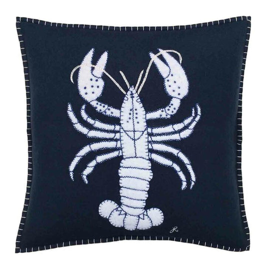 Jan Constantine Navy Blue Lobster Cushion