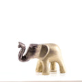 Brushed Silver Elephant Trunk Up Medium 9 cm