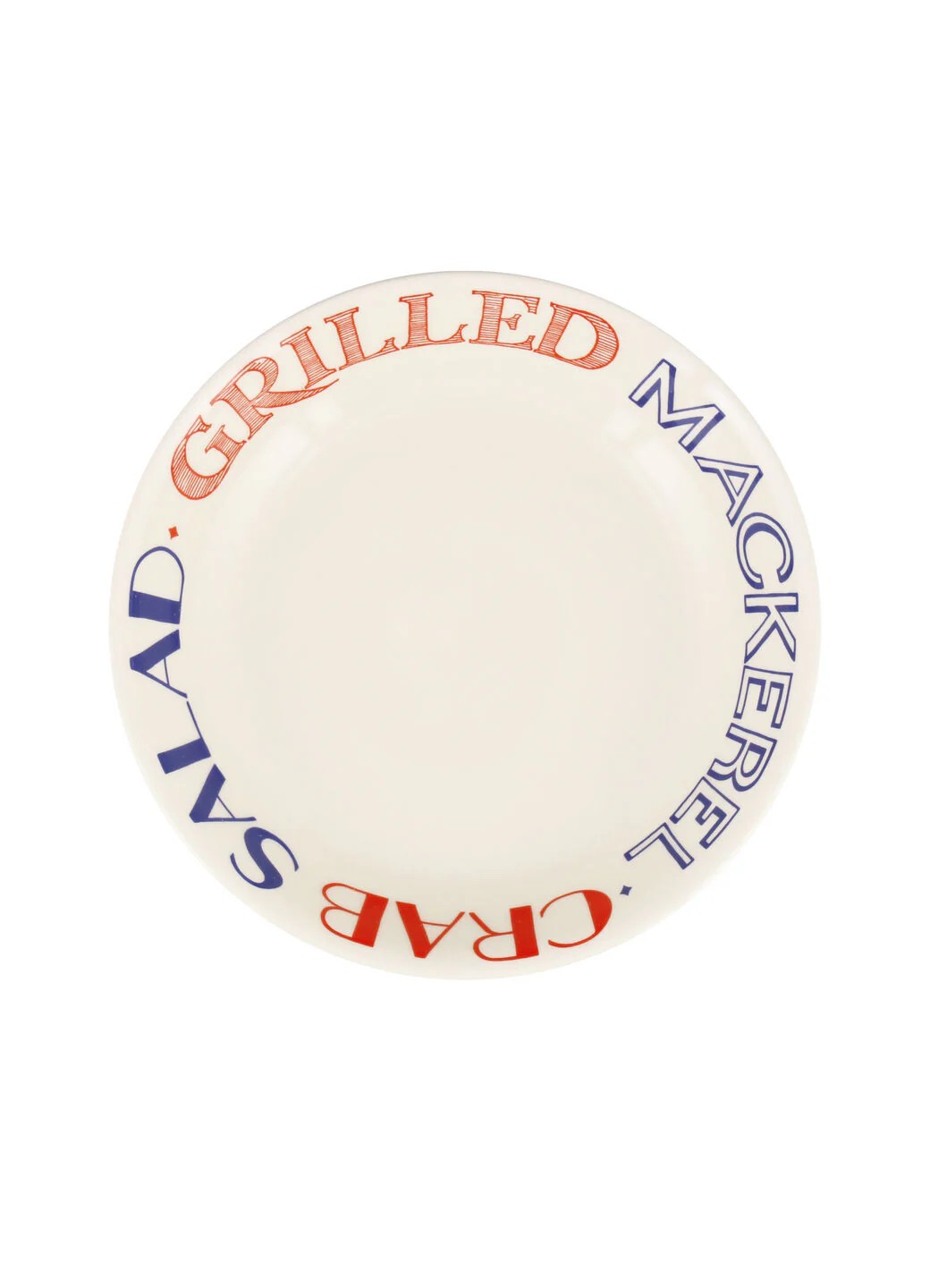 Emma Bridgewater Red & Blue Toast Medium Pasta Bowl