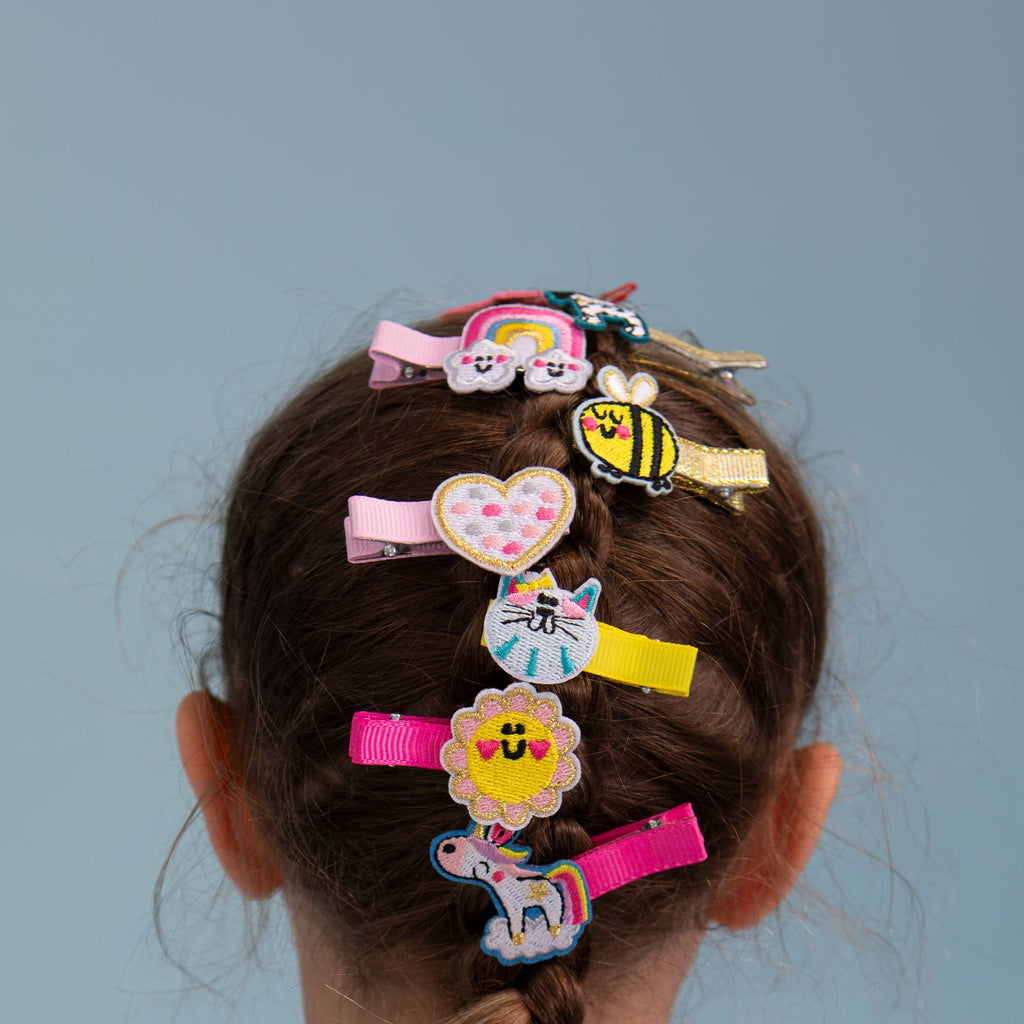 Kid's Hair Clips - Bee/Flower (Set of 2)