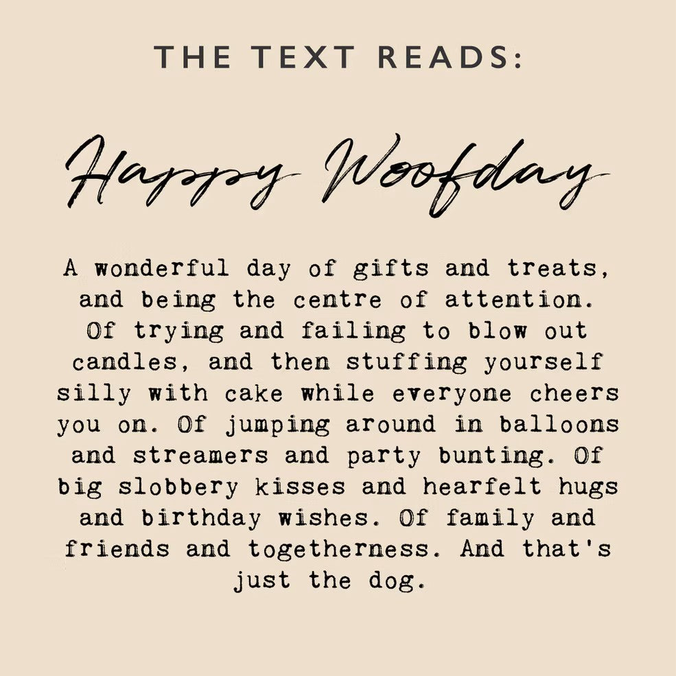 French Bulldog, Happy Woofday Card