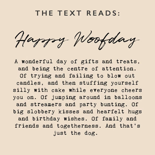 French Bulldog, Happy Woofday Card