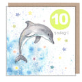 Age10 Birthday Card -  Dolphin - Party Time - PTAGE010