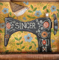 Singer and Song Thrush - Card