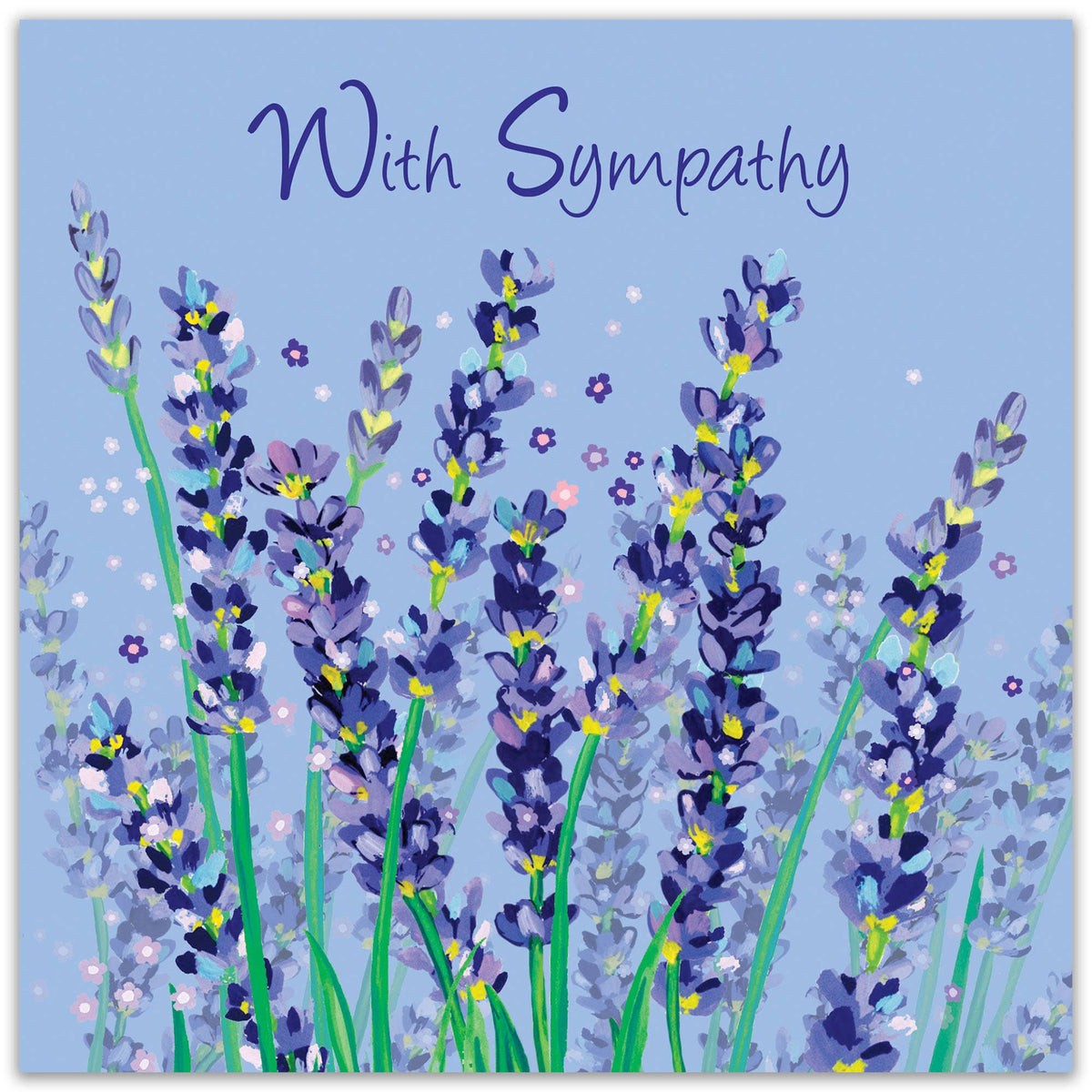 With Sympathy Card - Lavender