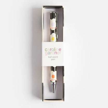 Multi Flower Charcoal Boxed Pen