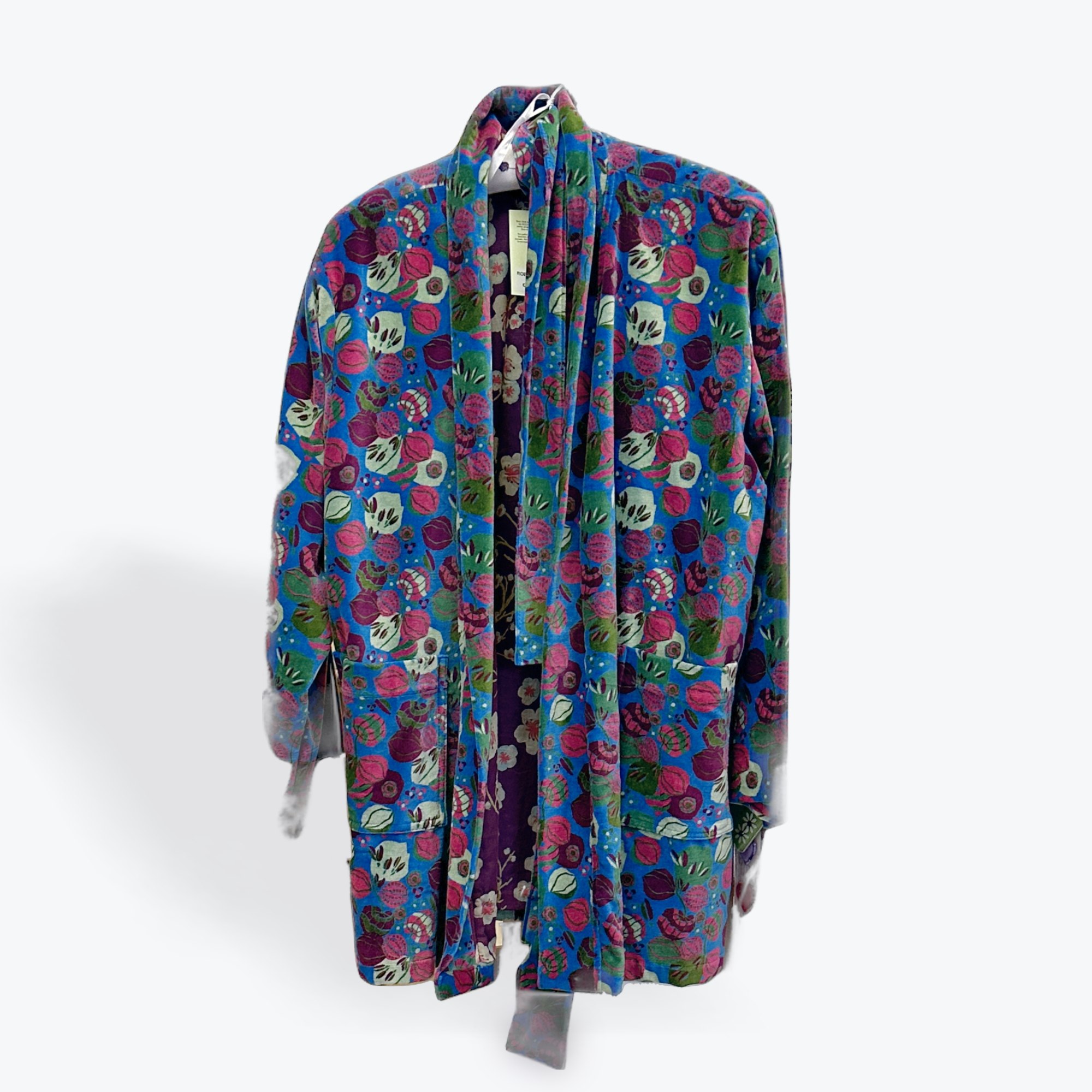Les Touristes Velvet Jacket - Blue, Short – The Rowan Tree