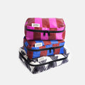 Mono Looped Hearts / Striped Set of 3 Small Packing Cubes