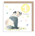 Age 1 Birthday Card - Panda Design - Party Time - PTAGE01