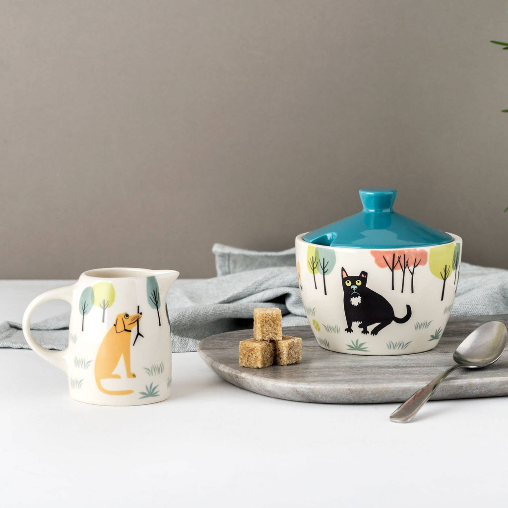 Handmade Ceramic Dog Sugar Pot with Lid | Hannah Turner