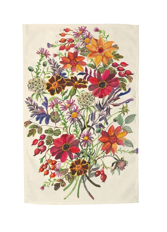 Emma Bridgewater Autumn Flowers Tea Towel