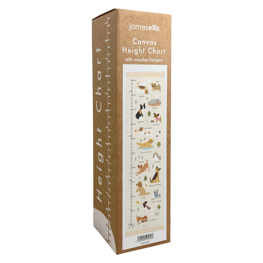 Dogs - Canvas & Wood Height Chart