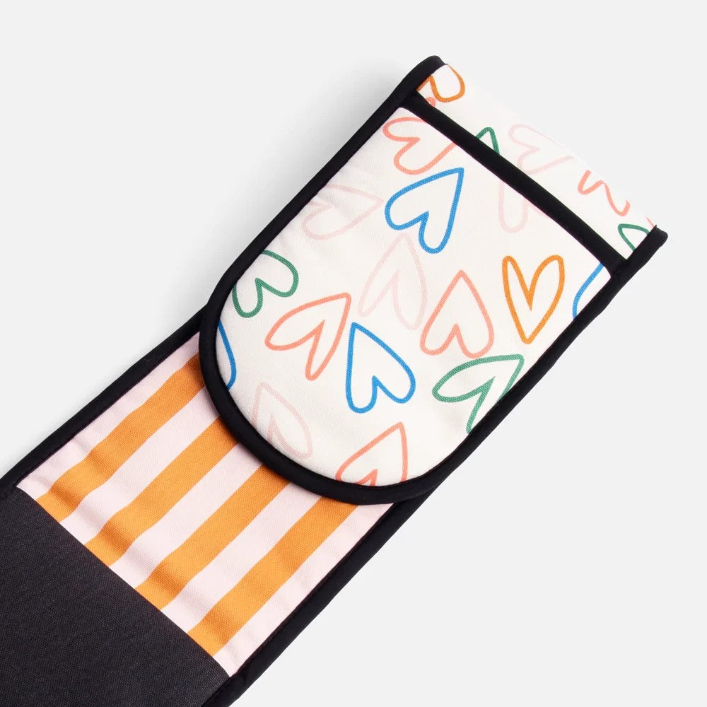 Caroline Gardner Multi Heart Double Oven Glove