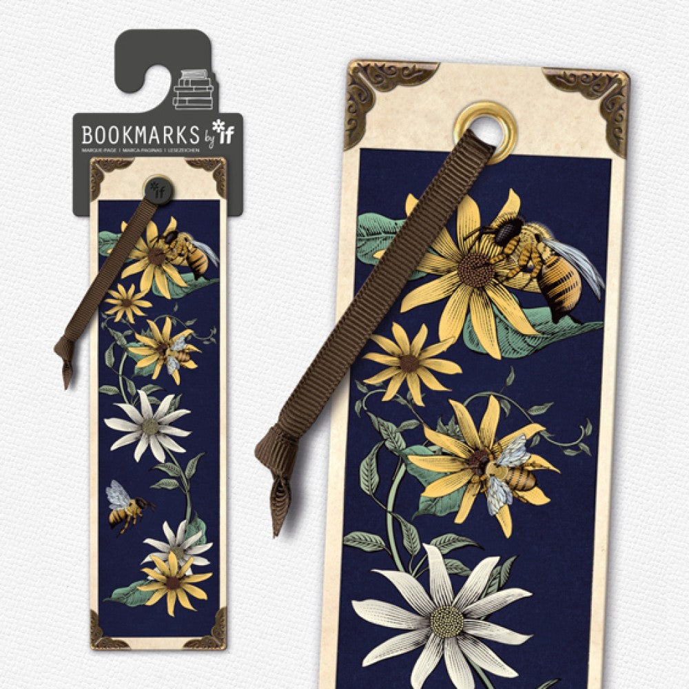 Bees and Flowers Bookmark