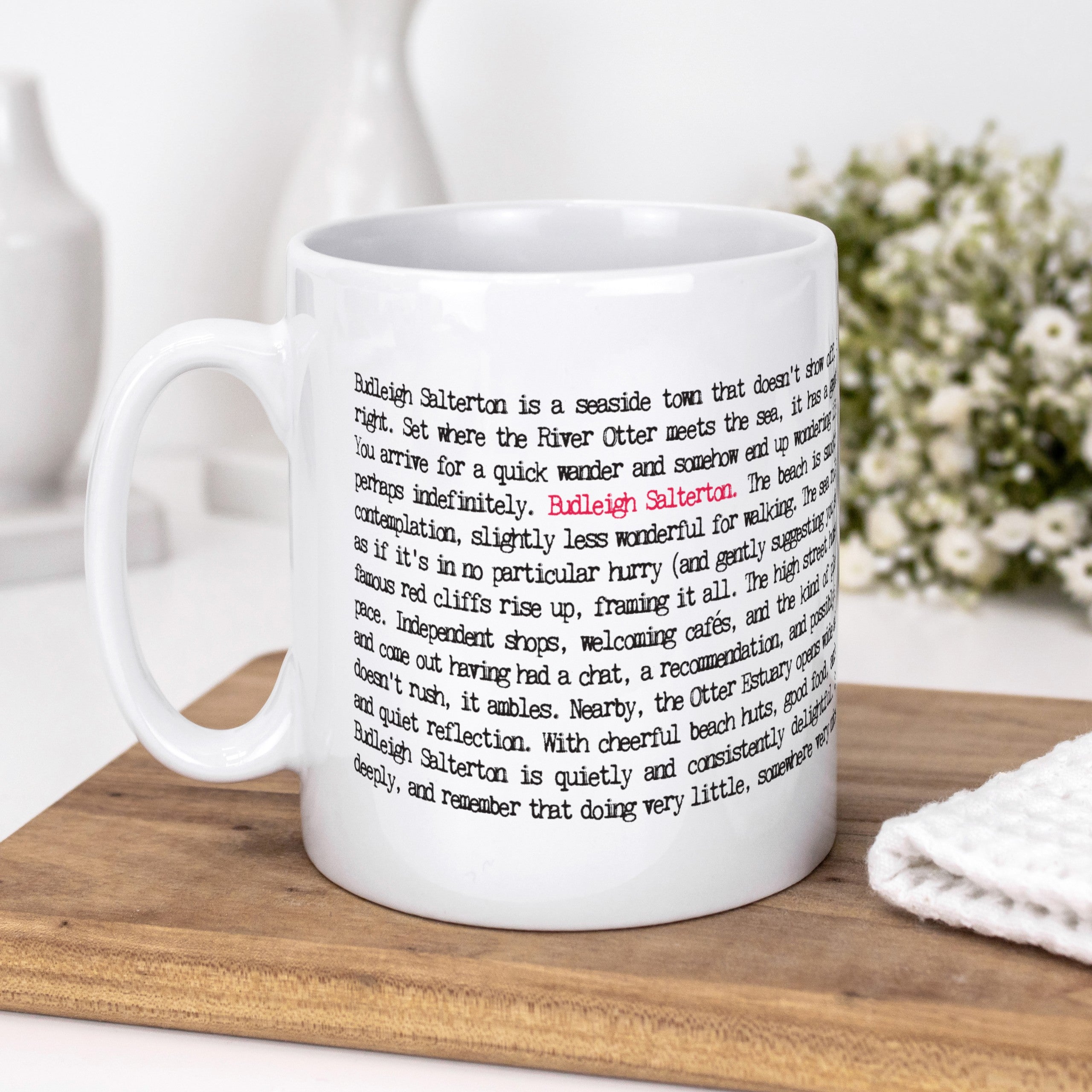 Budleigh Salterton - Wise Words Bespoke Mugs