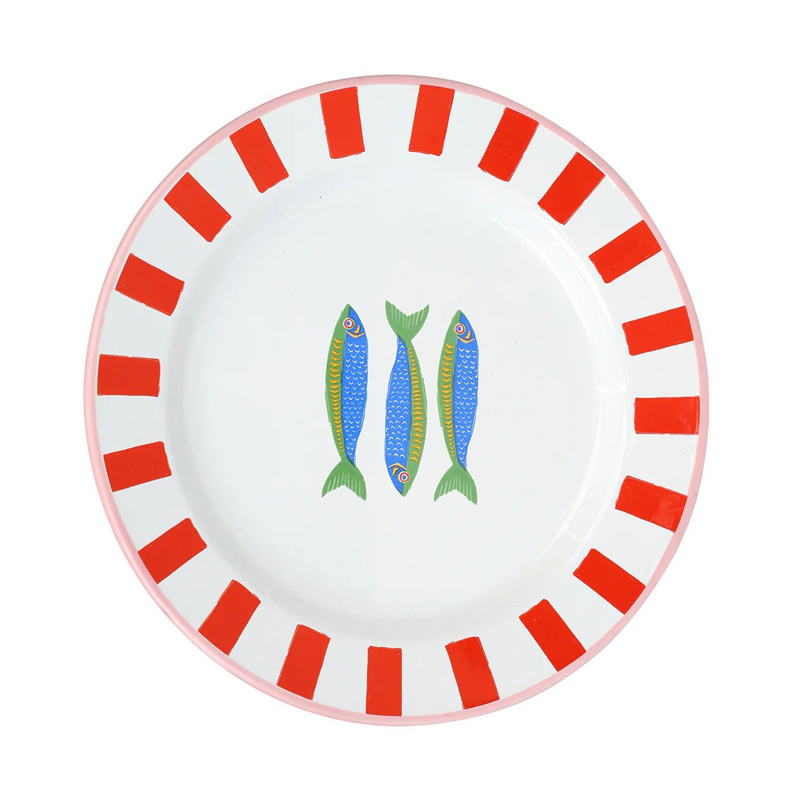 Fish Enamel Plate 20cm