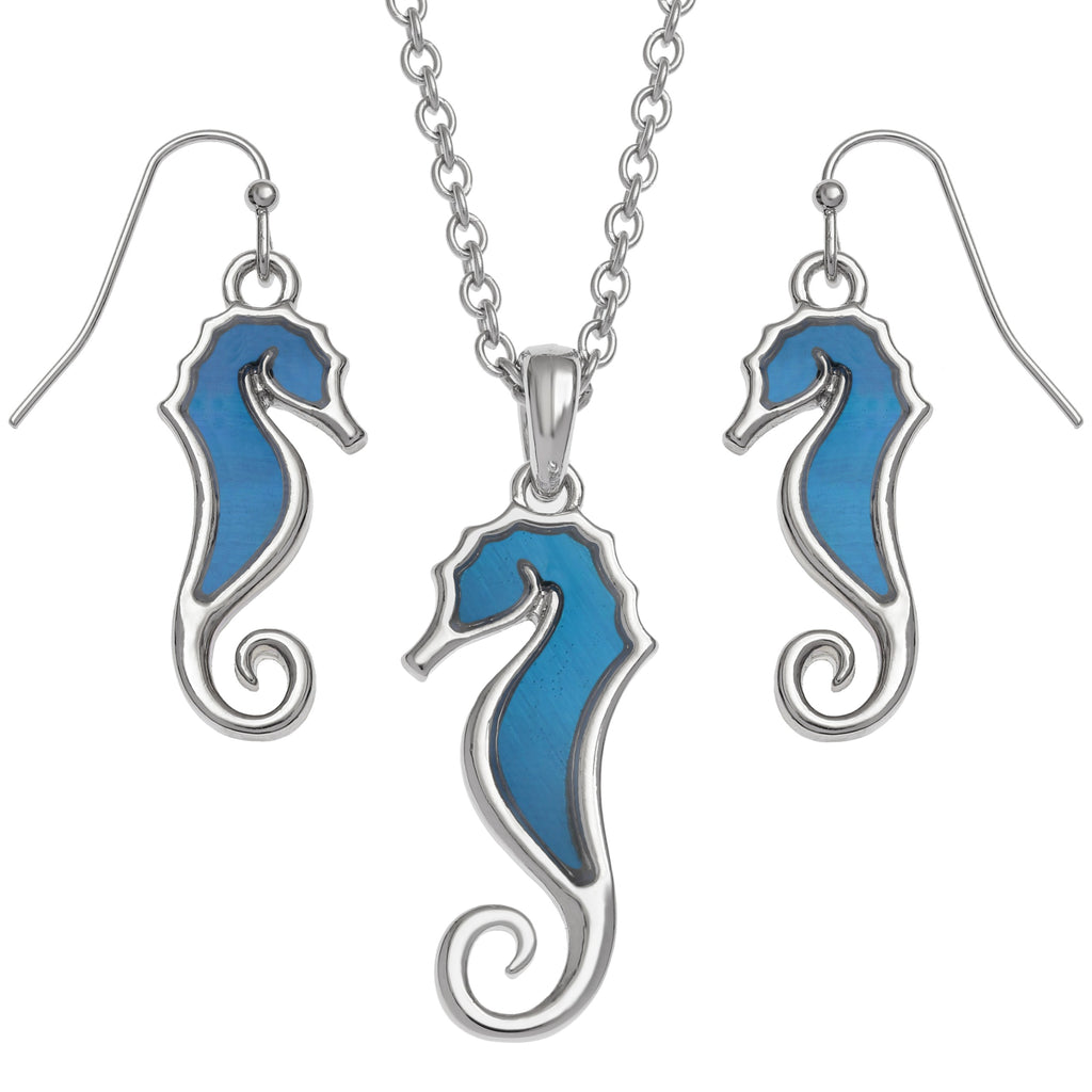 Seahorse Jewellery Set - Necklace and Earrings
