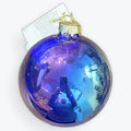 Glass Bauble - Metalic Look (Mauve)