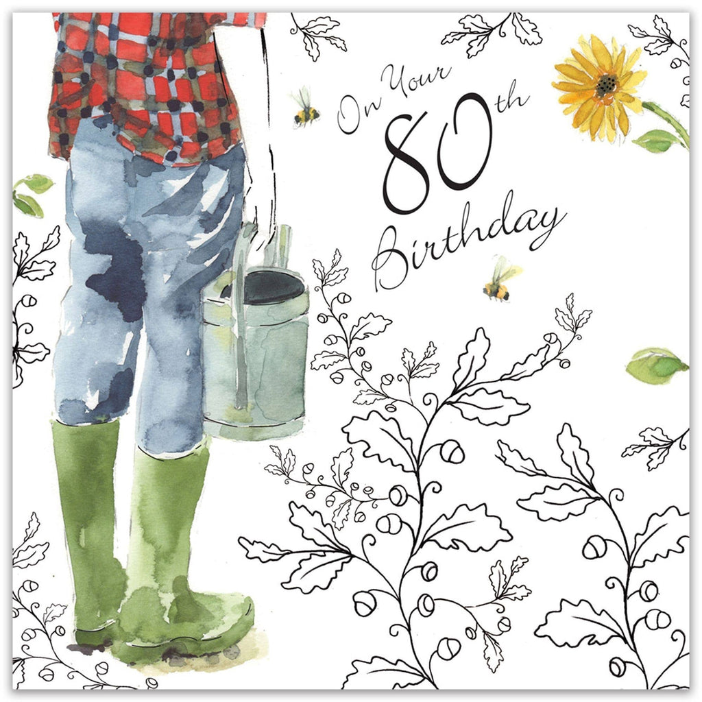 80th Birthday Card For Him
