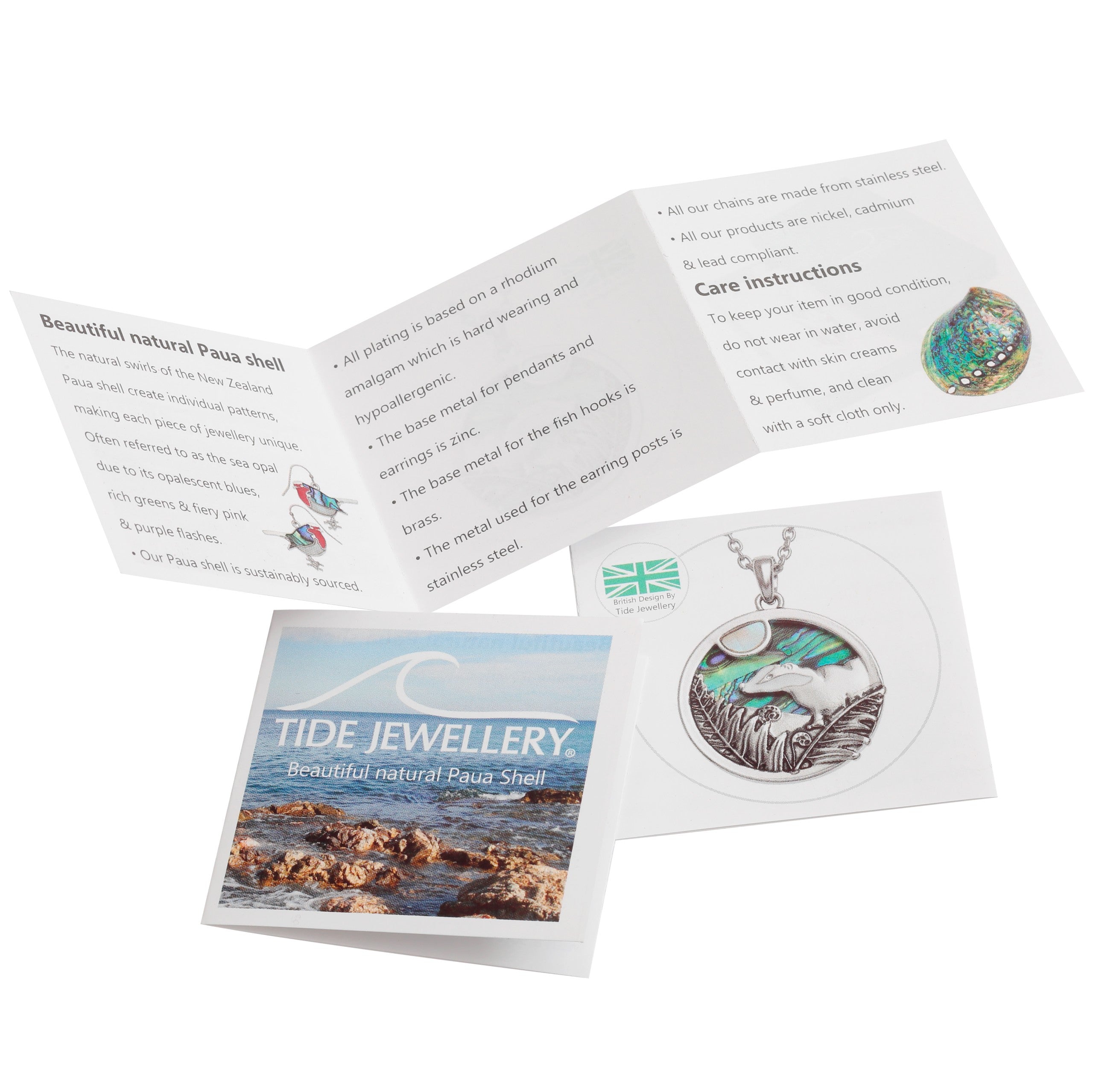 Paua Seahorse Jewellery Set - Necklace and Earrings