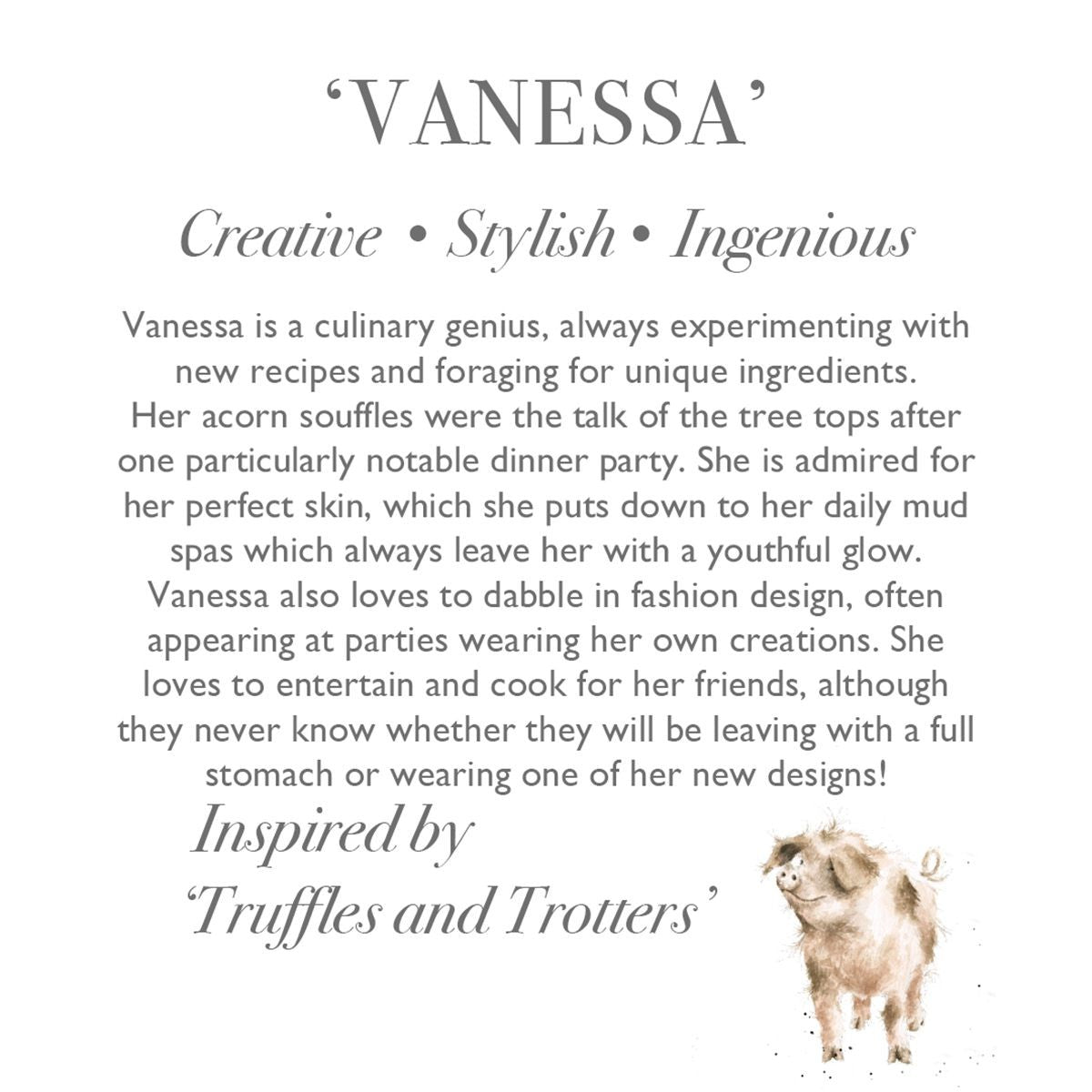 VANESSA - Wrendale Pig