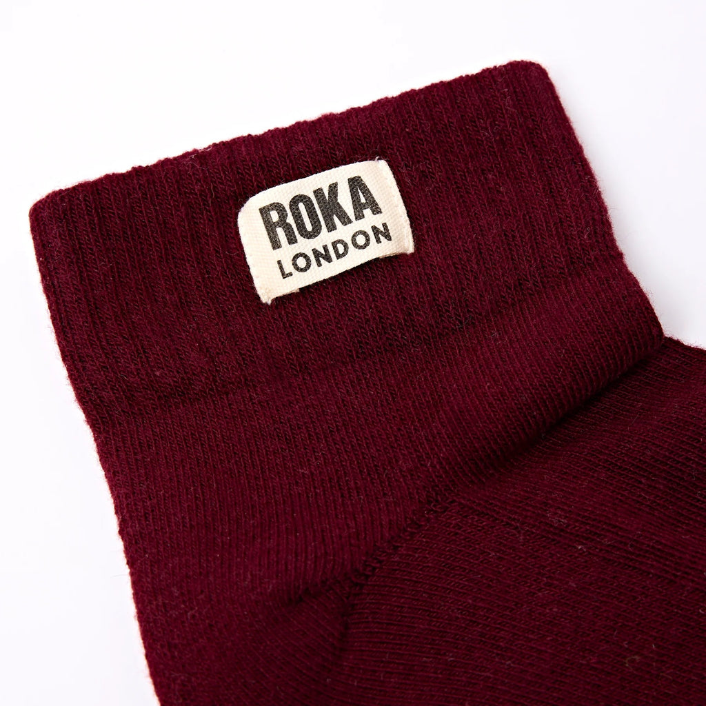 Roka Plum Organic Cotton Socks - one size