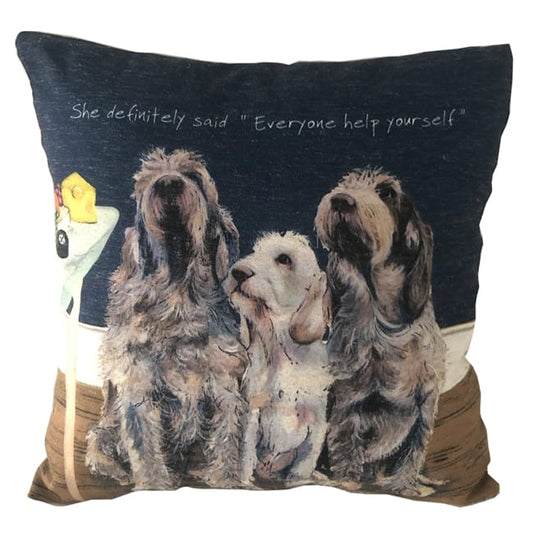 Little Dog Laughed Cushion Spinone Cheese