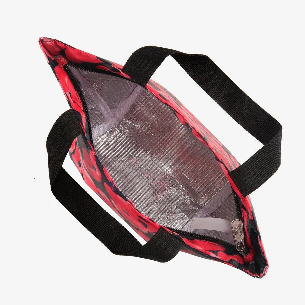 Foldable Lightweight Lunch bag - Poppies