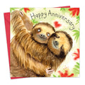 Happy Anniversary Card Sloths