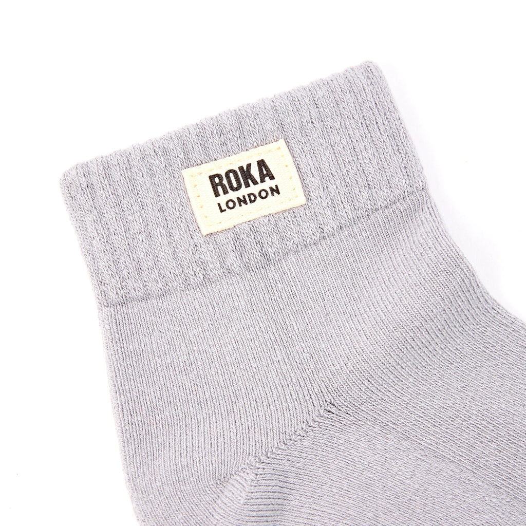 Roka Dove Grey Organic Cotton Socks - one size