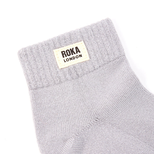 Roka Dove Grey Organic Cotton Socks - one size