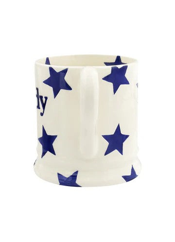 Emma Bridgewater Blue Star Daddy Half Pint Mug