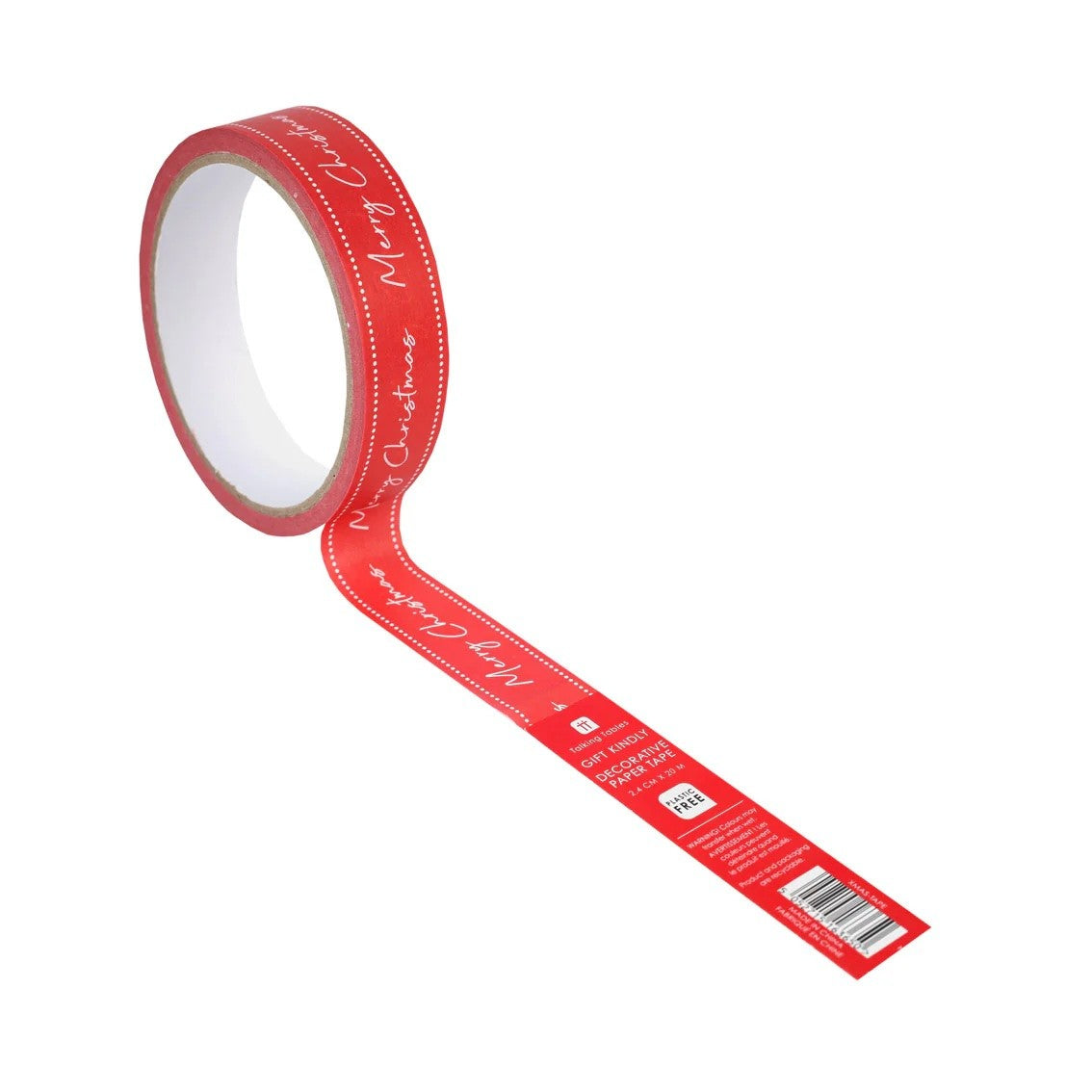 Merry Christmas Paper Tape 20m
