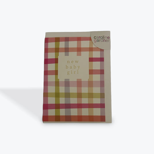 New Baby Girl Multi Check card