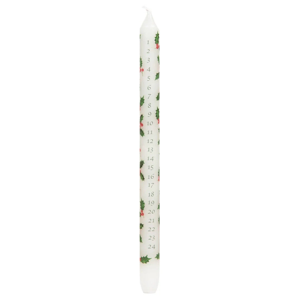 Botanical Holly Dinner Advent Candle