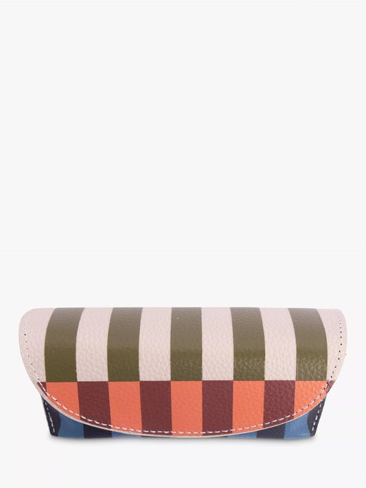 Multi Stripe Flap Glasses Case - Caroline Gardner