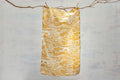 Sam Wilson Through The Fields Ochre Tea Towel
