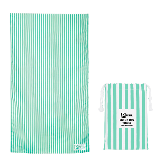 PETH Quick Dry Travel Towel - Light Green