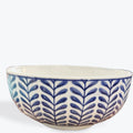 Gisela Graham Blue and White Ceramic Leaf Bowl